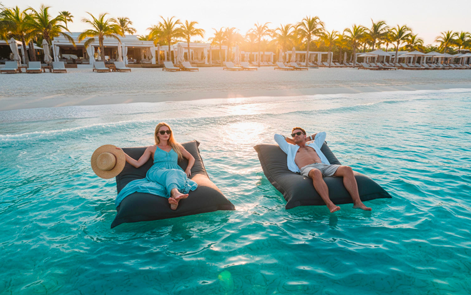 Pouf Piscine Gris Anthracite