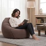 Cord Samt Sitzsack Birnenform Braun