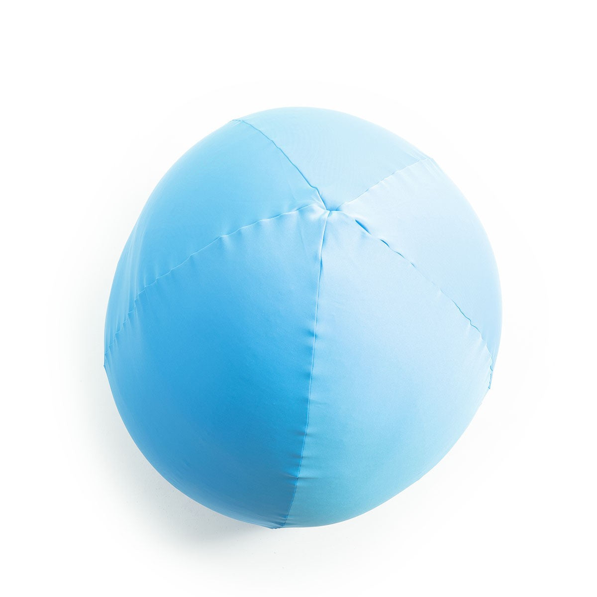 Pouf Poire Stretch Bleu pour intérieur, pouf géant en tissu ultra souple Big52 pour salon ou chambre