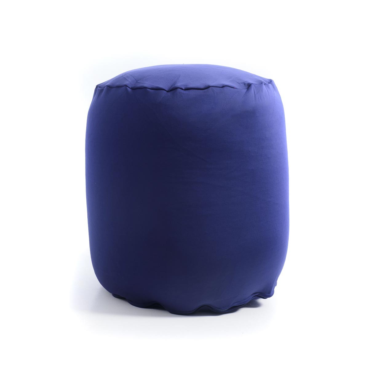 Pouf Repose Pieds Stretch Bleu Marine BiG52 tube en tissu ultra-souple, pouf pour intérieur salon ou chambre