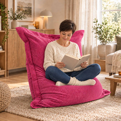 Pink Corduroy Bean Bag