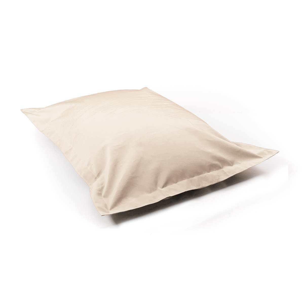 Pouf Voile Bateau Beige 170x130cm pouf géant d’extérieur intérieur nautique, design voile beige pour détente