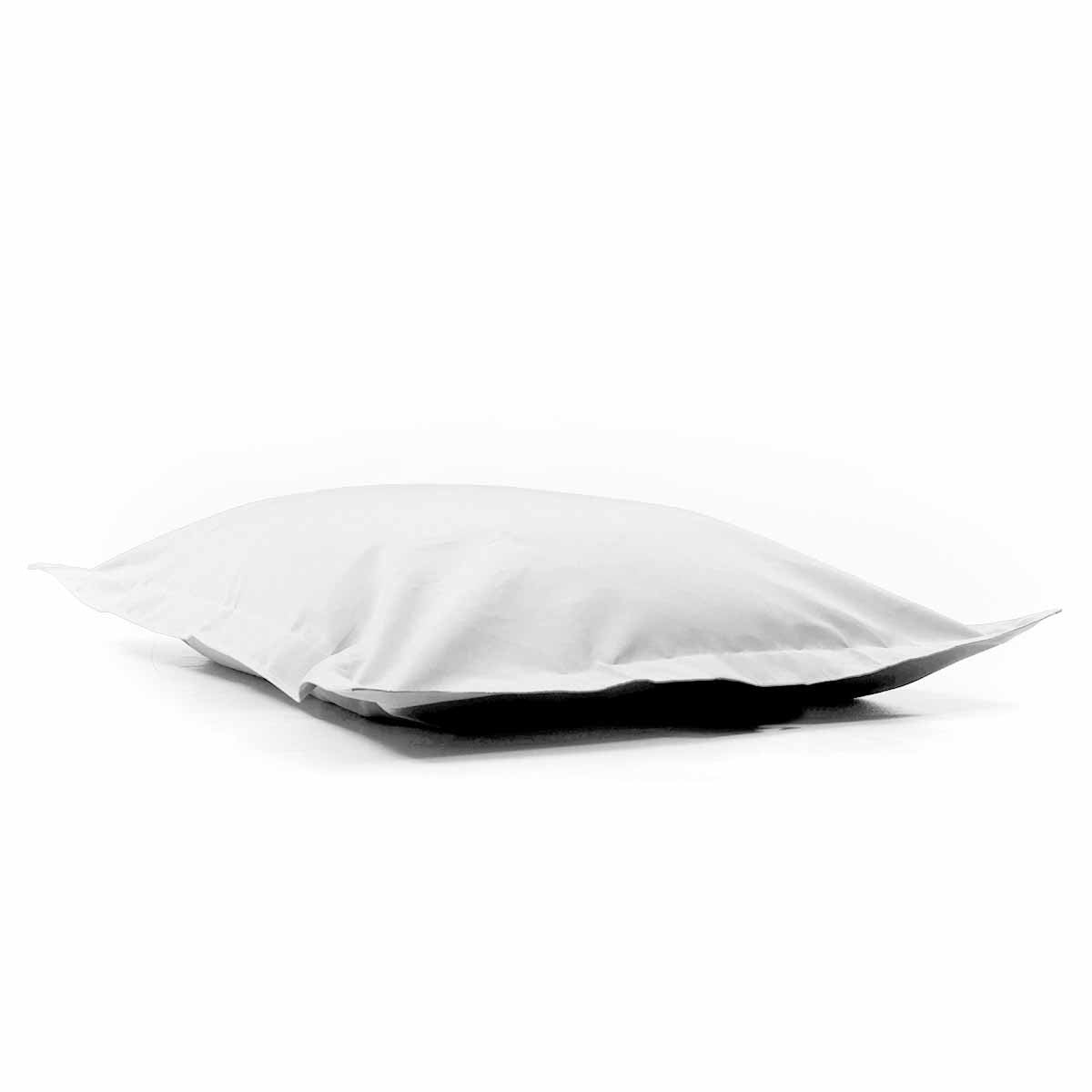 Pouf Voile Bateau Blanc BiG52 170x130 cm, coussin géant nautique blanc et noir, pour intérieur et extérieur