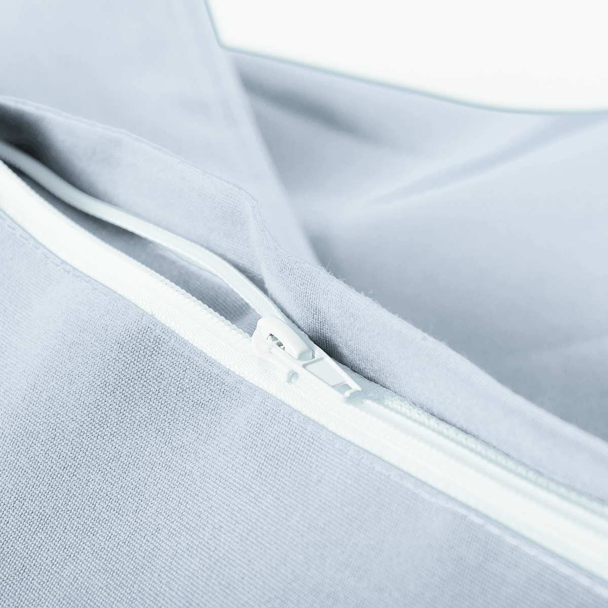 Pouf Voile Bateau Gris BiG52, gros coussin nautique gris 170x130 cm, fermeture éclair et tissu voile