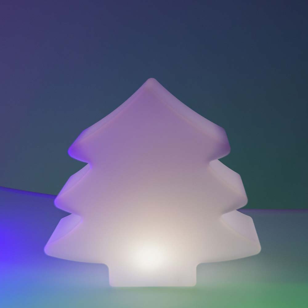 Sapin Lumineux LED 25C, lampe sapin LED sans fil, lumière d’ambiance pour jardin ou intérieur, sculpture contemporaine